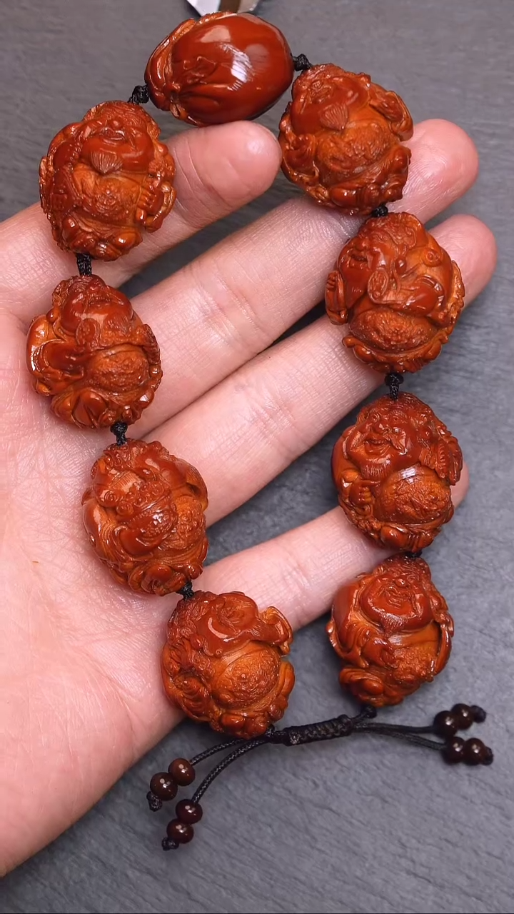 【闪购商品】橄榄核吊坠金颖财神回血1412