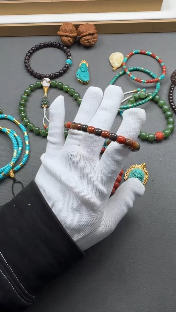 【闪购商品】绿松石配饰配饰18K金镶嵌配饰配饰