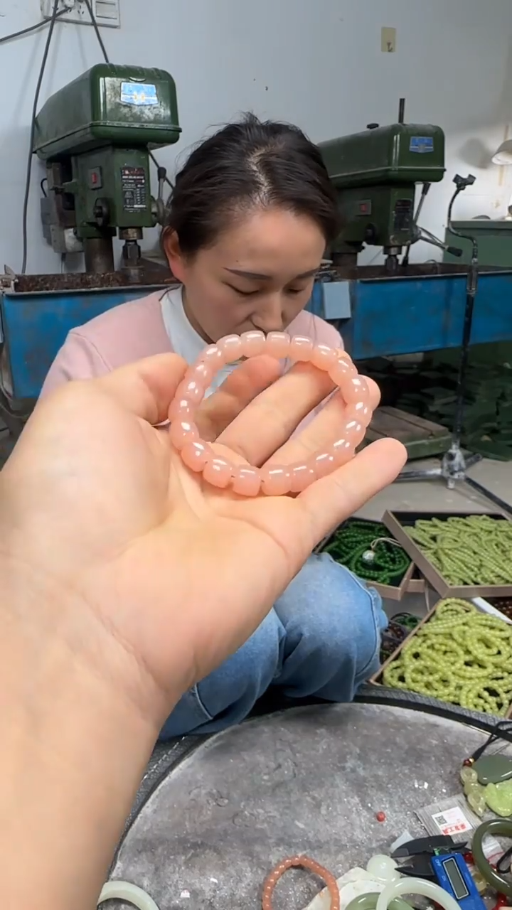 藕粉卡10直切手串