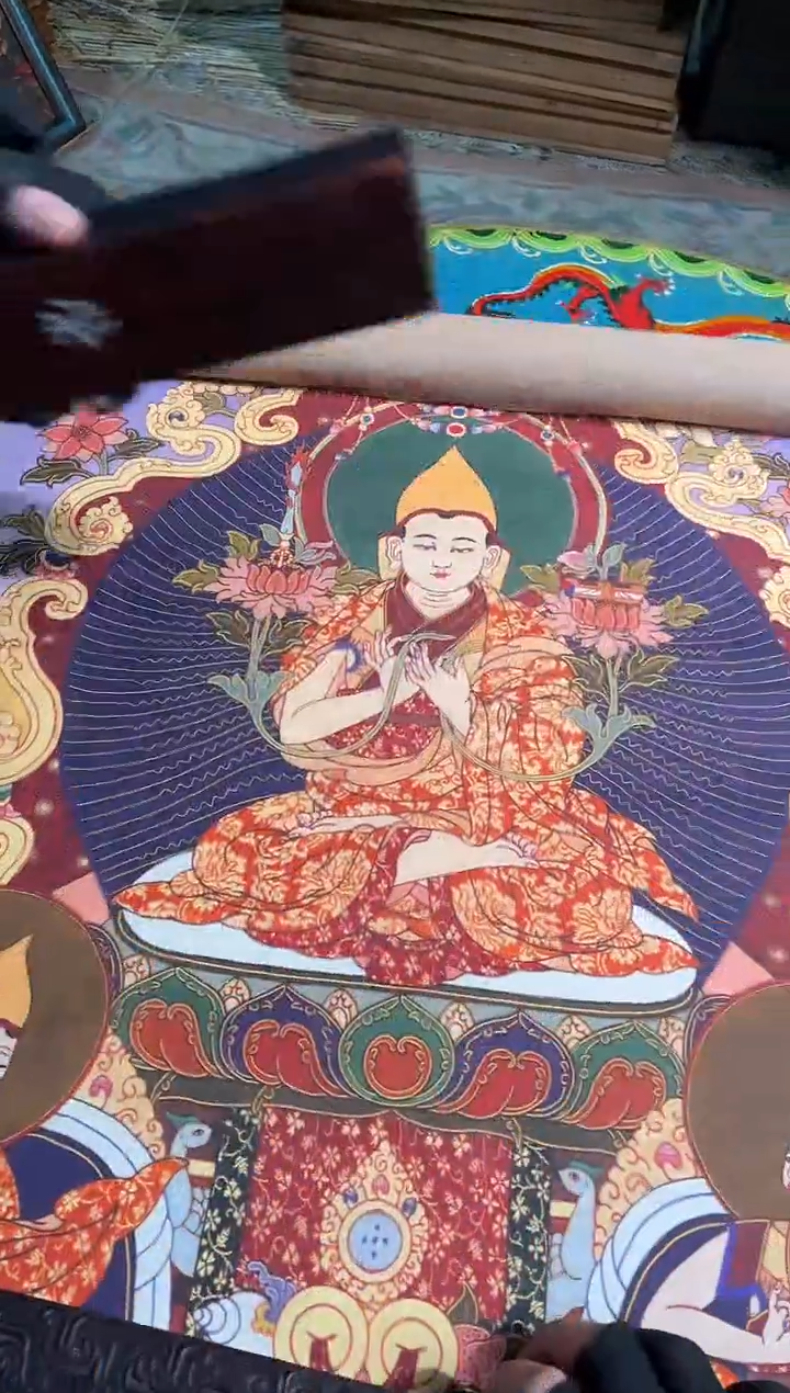 卷轴画曦曦的唐卡tk160