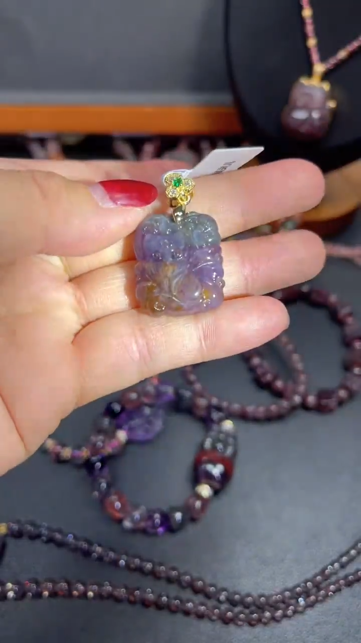 【闪购商品】水晶颈饰未镶嵌【百晶灵儿】天然水晶定制款多样性发一