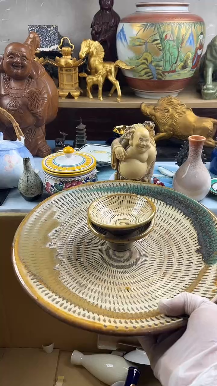 瓷片英歌瓷器满28包邮