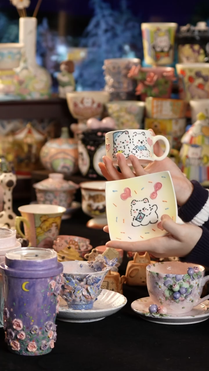 其他陶景德镇釉下彩手绘设计师款陶瓷