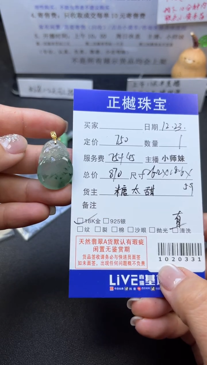 颈饰未镶嵌翡翠ZYZB-1020331