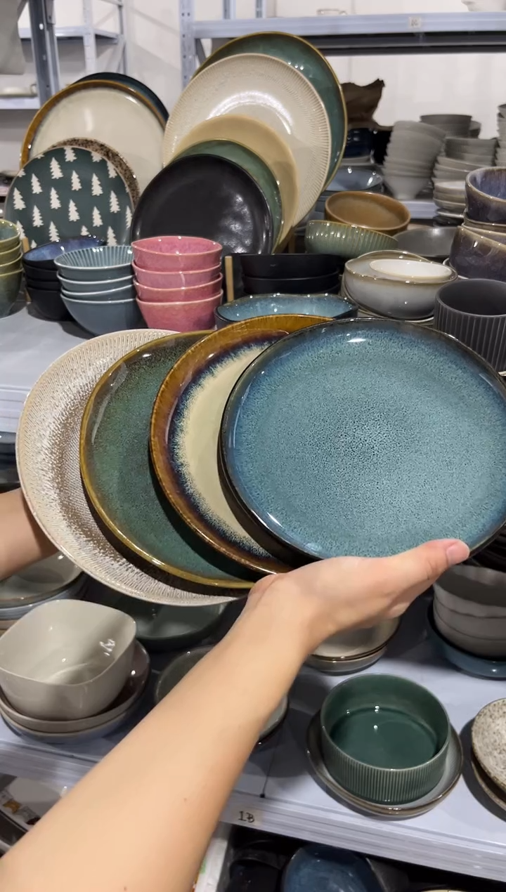 陶瓷外贸尾货瑕疵满20包邮X4小盘