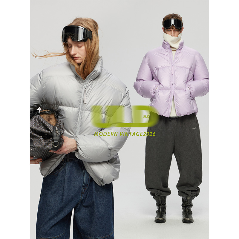 ULD/nordic芬兰雪季石墨烯远红外发热小立领可溯源90白鹅绒鹅绒服