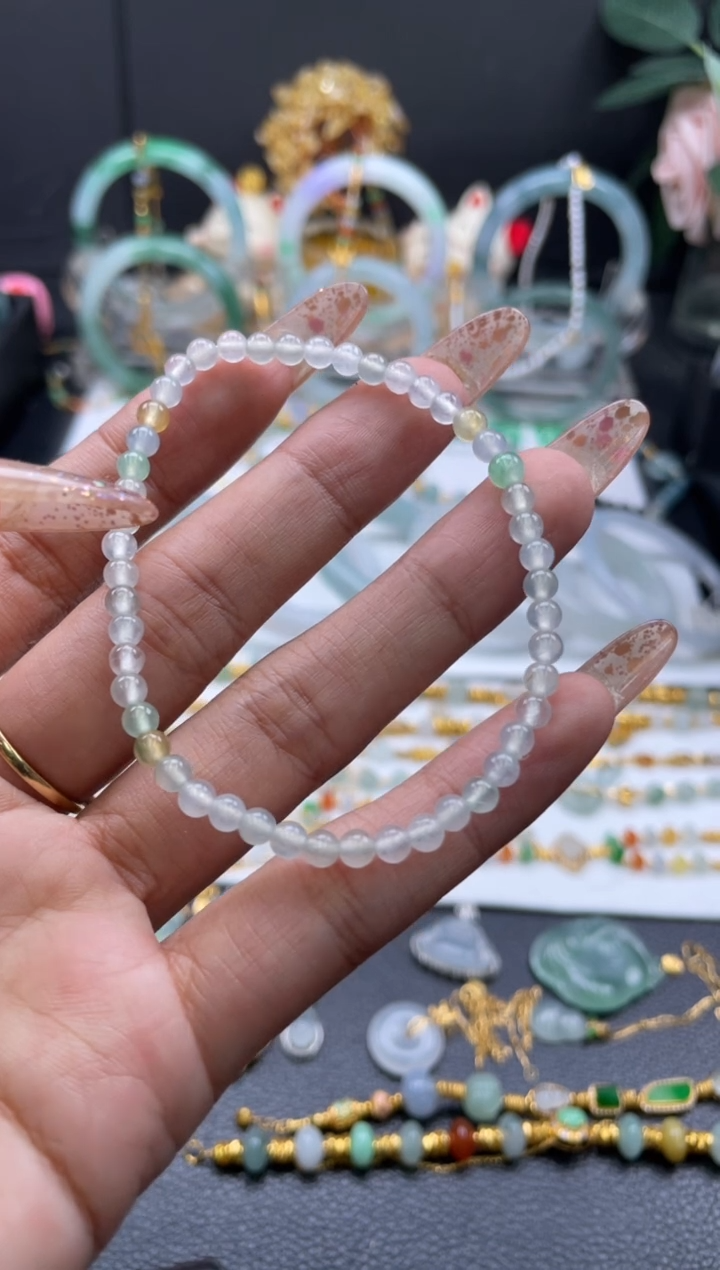 未镶嵌手链翡翠手串