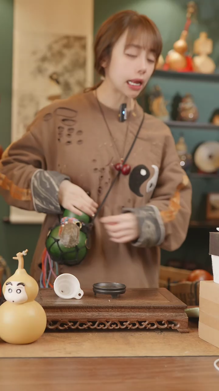 【闪购商品】193号精品天然大漆工艺防渗内胆酒葫芦~