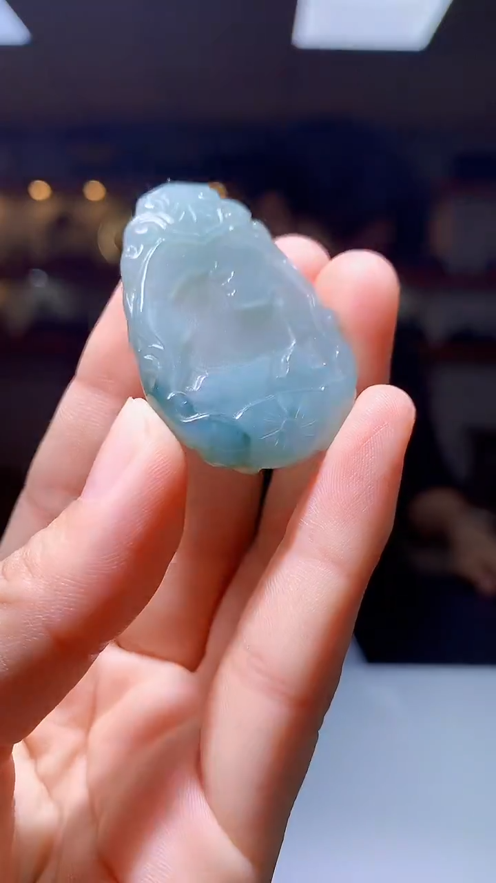 翡翠未镶嵌颈饰1087hm-jj挂件3