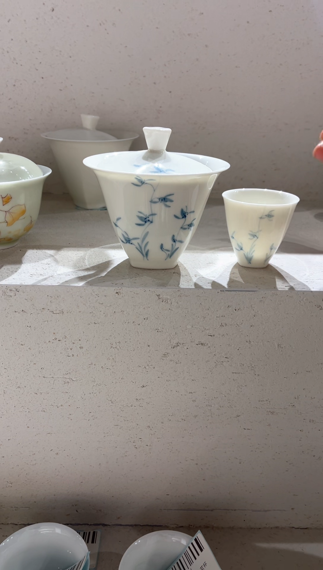 【闪购商品】青花玉兰 盖碗+茶杯