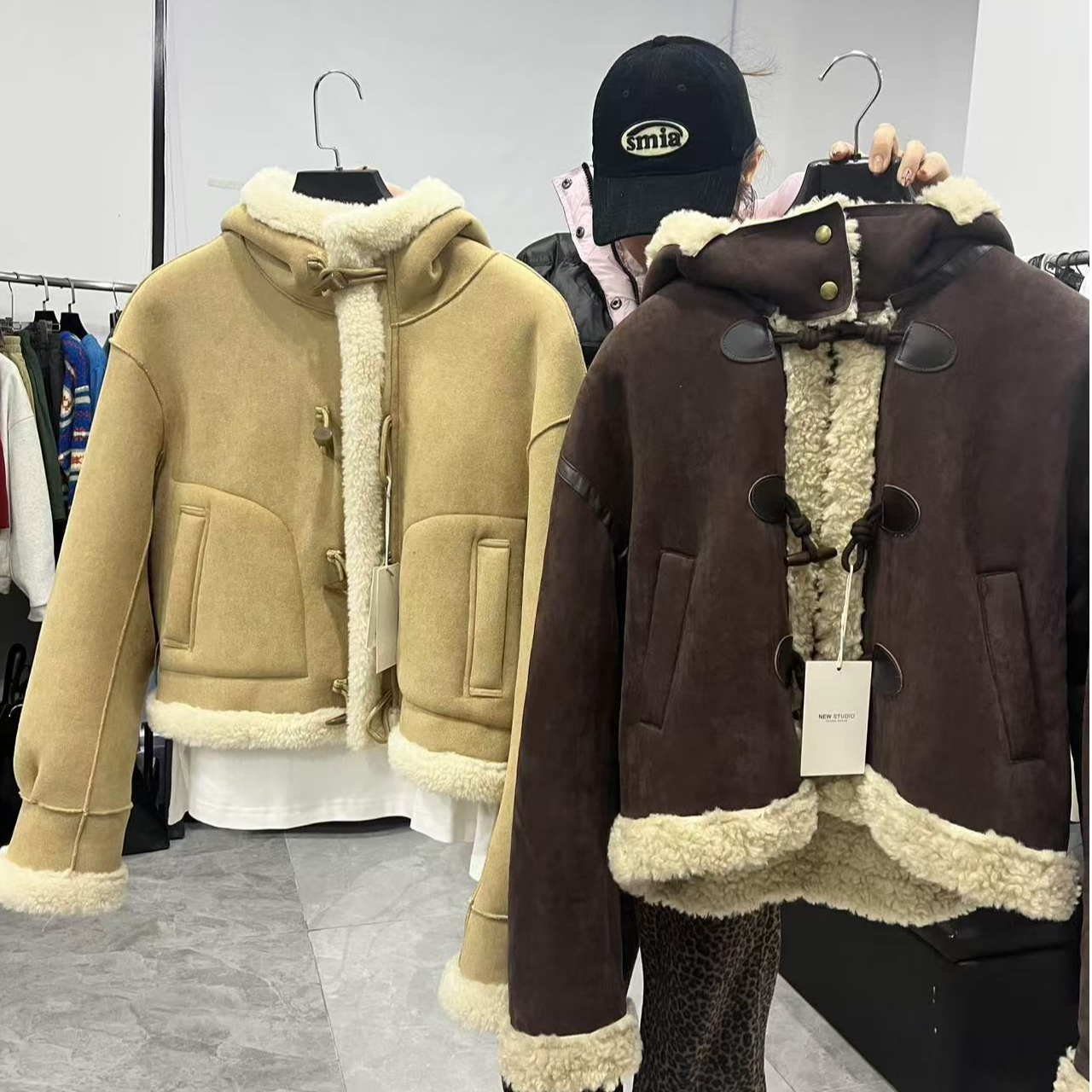 谁穿谁可爱的毛毛外套