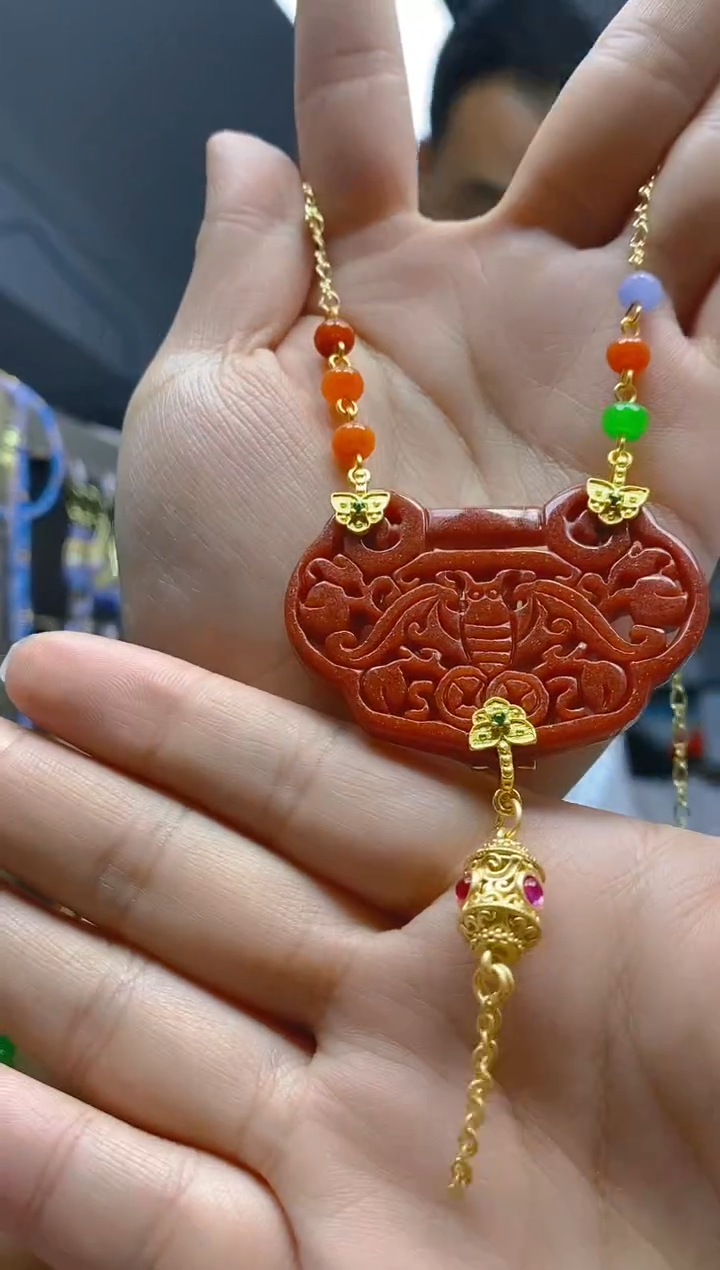 【闪购商品】翡翠耳饰合金0119翡翠锁骨链