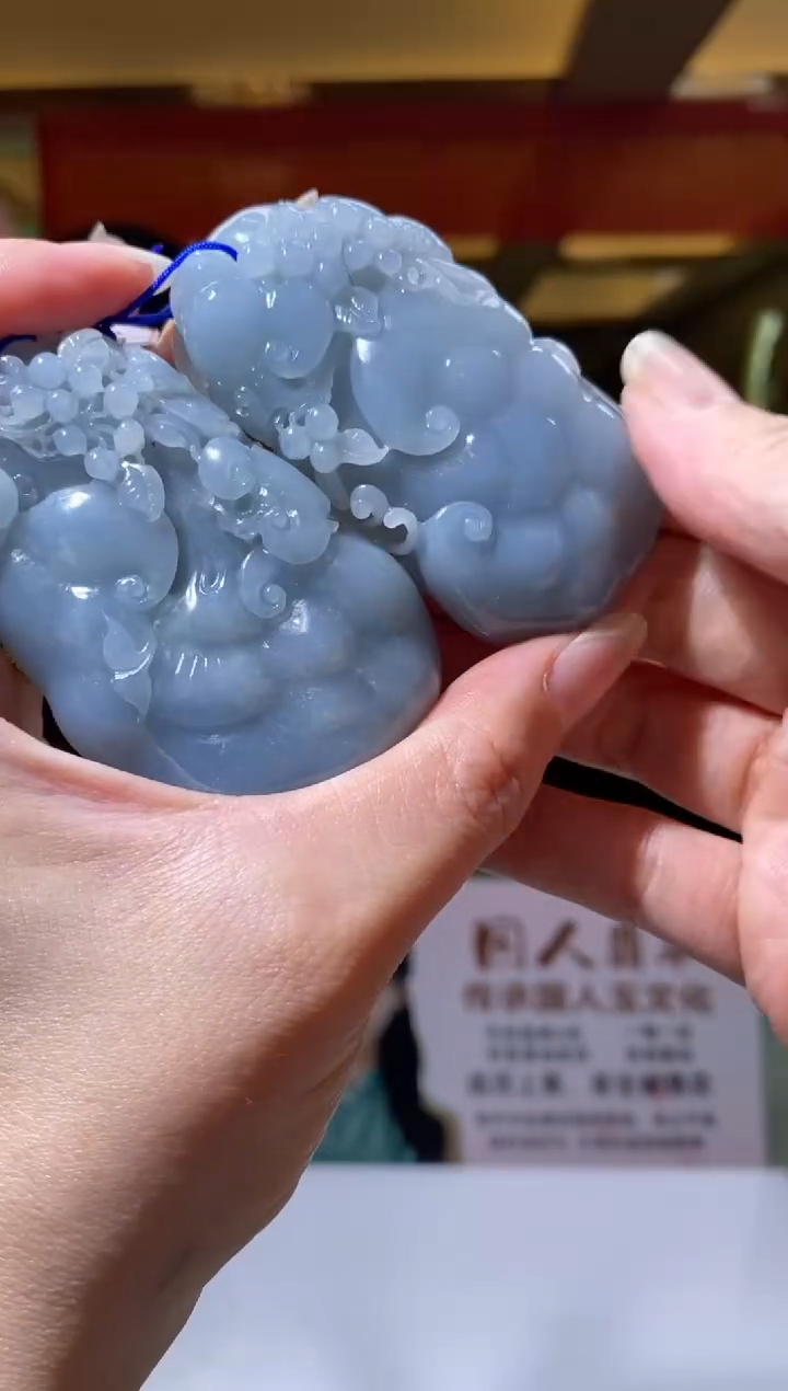 【闪购商品】翡翠颈饰未镶嵌B-@@JYTC0216125一对