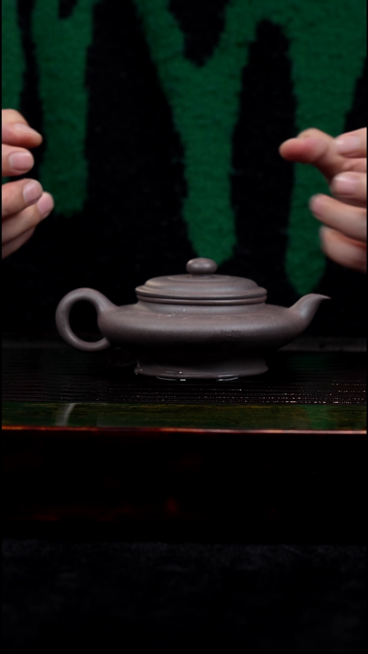 茶壶紫砂精工半手工天青虚扁