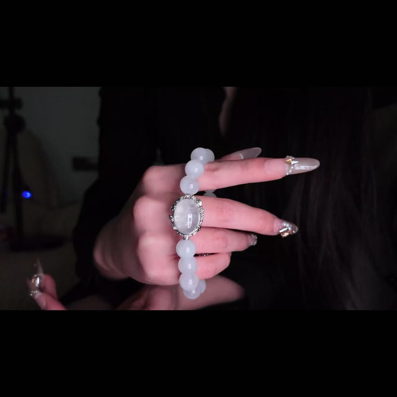 合金锆石手链 白色暴风雪手链