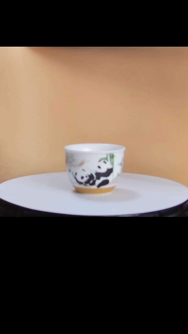 【闪购商品】熊猫吉祥三宝风水缸杯
