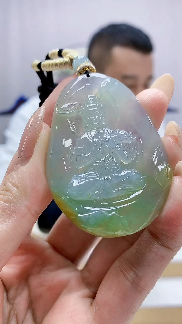 未镶嵌定制翡翠4898MM-毛货挂件192