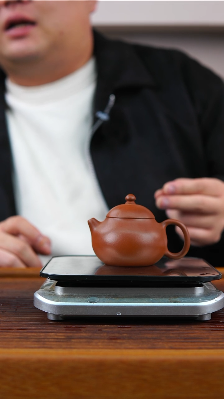 茶壶紫砂朱泥小文旦壶85CC