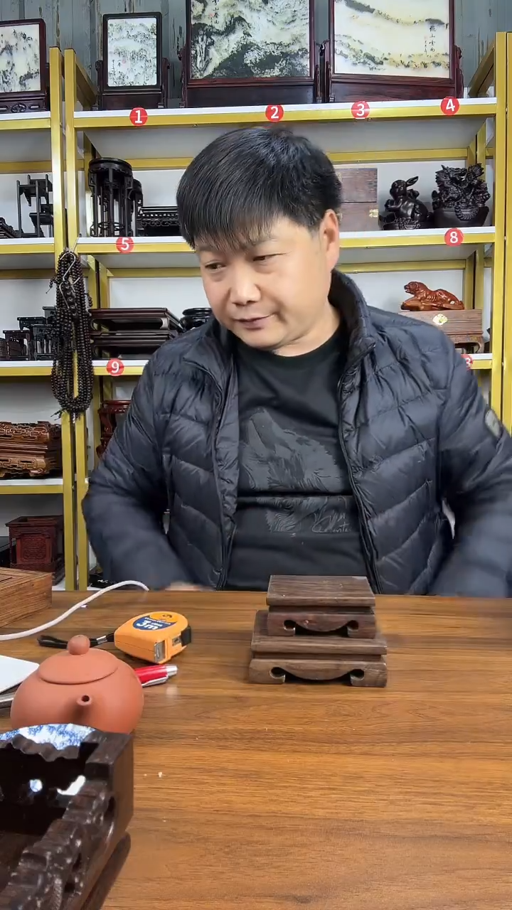 木非洲黑檀长方小底座11*9//9*7CM////2个