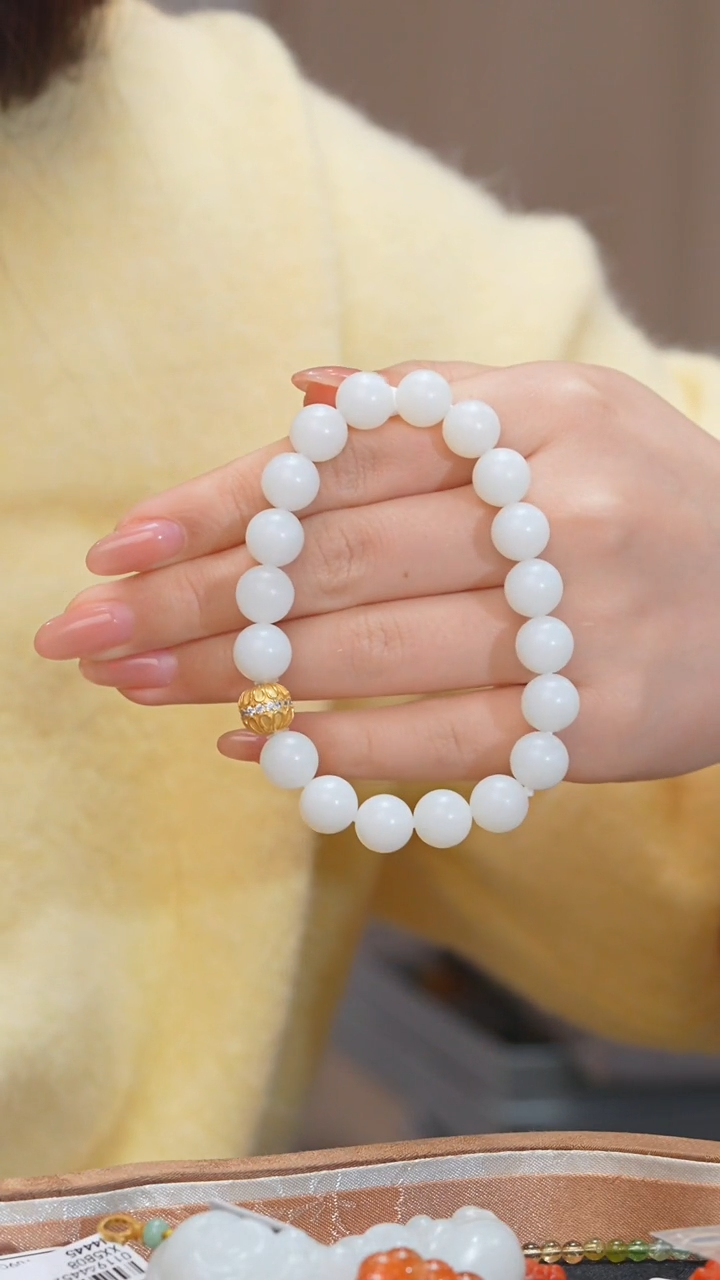 【闪购商品】和田玉手串未镶嵌（二） 卡9-10@@P6486