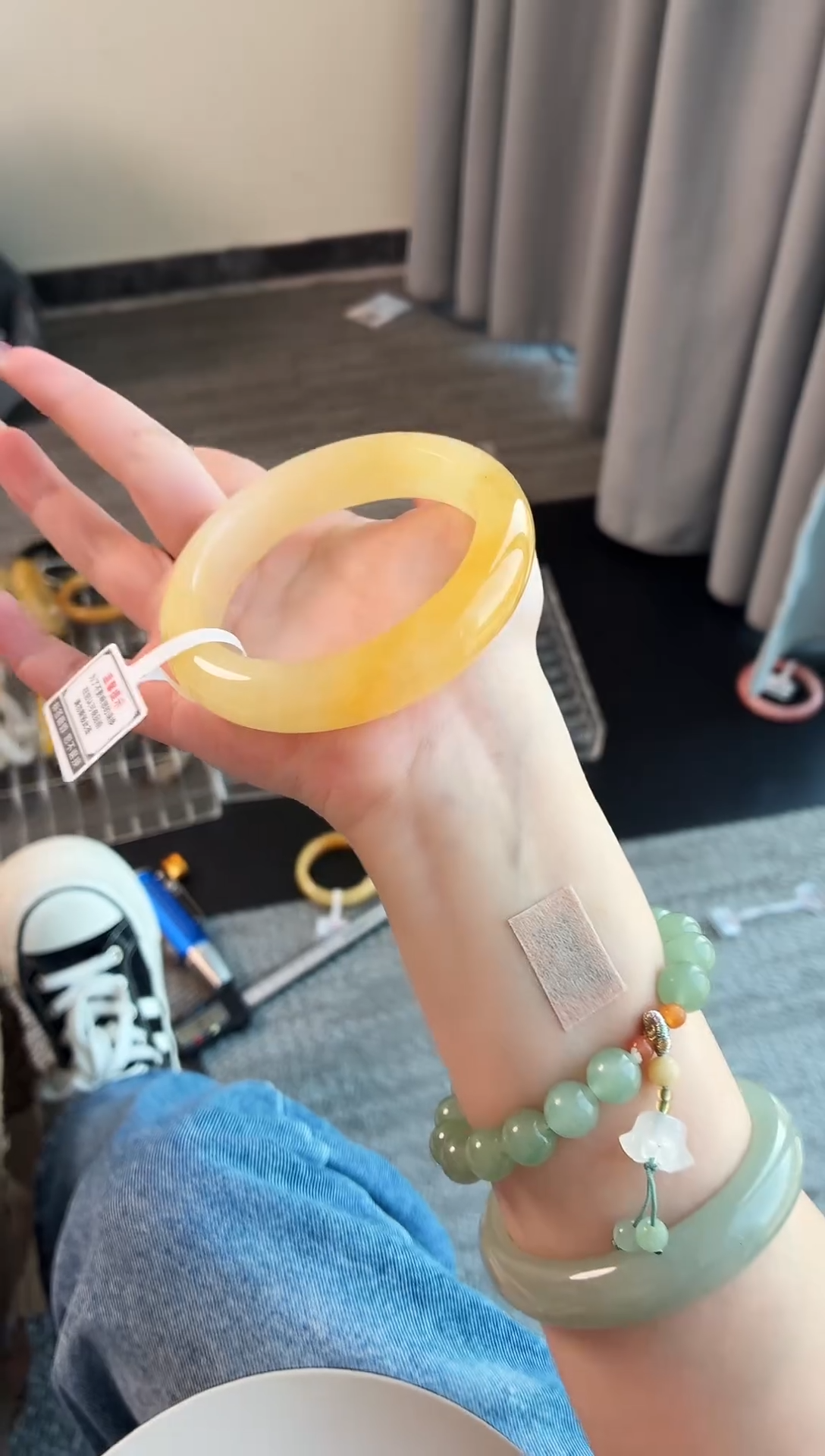 未镶嵌手镯石英质玉25.58