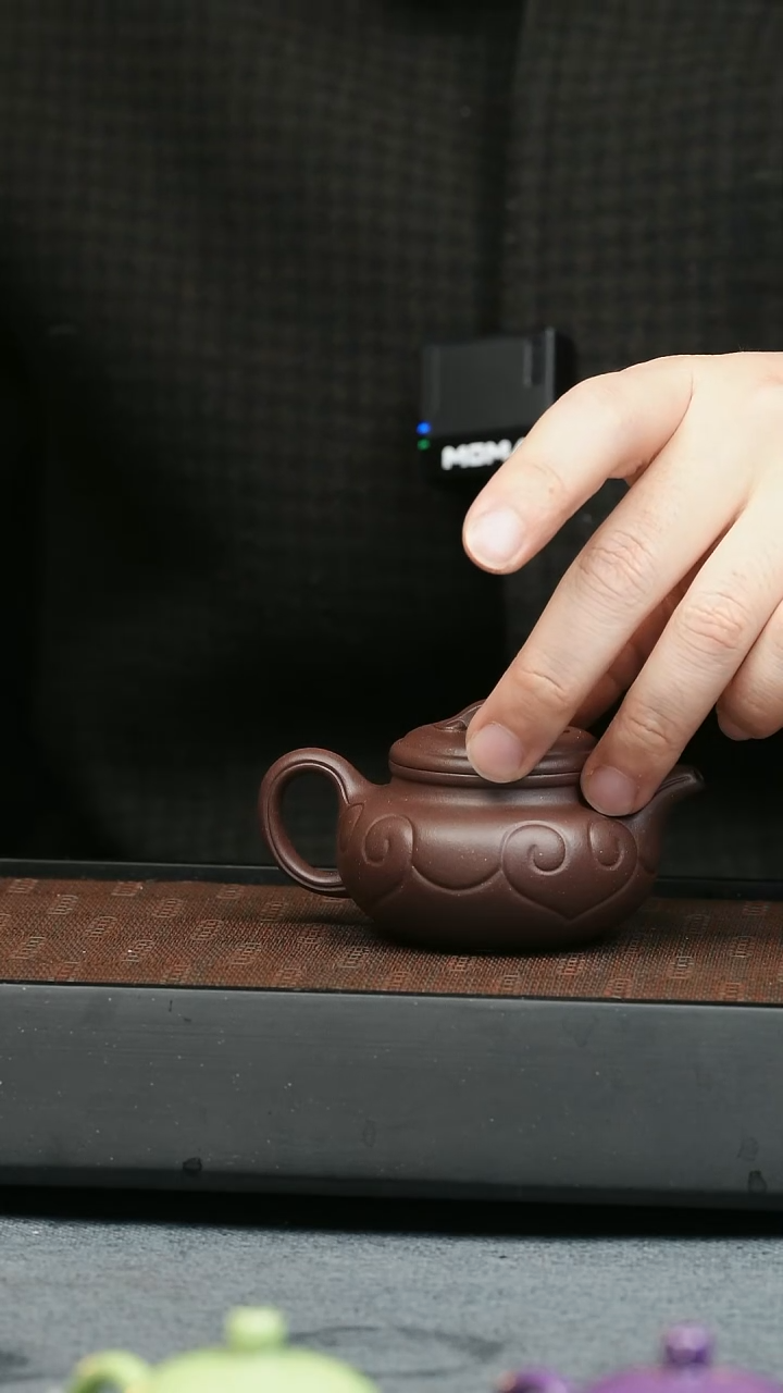 【闪购商品】紫砂茶壶五堂 仿古如意-90cc