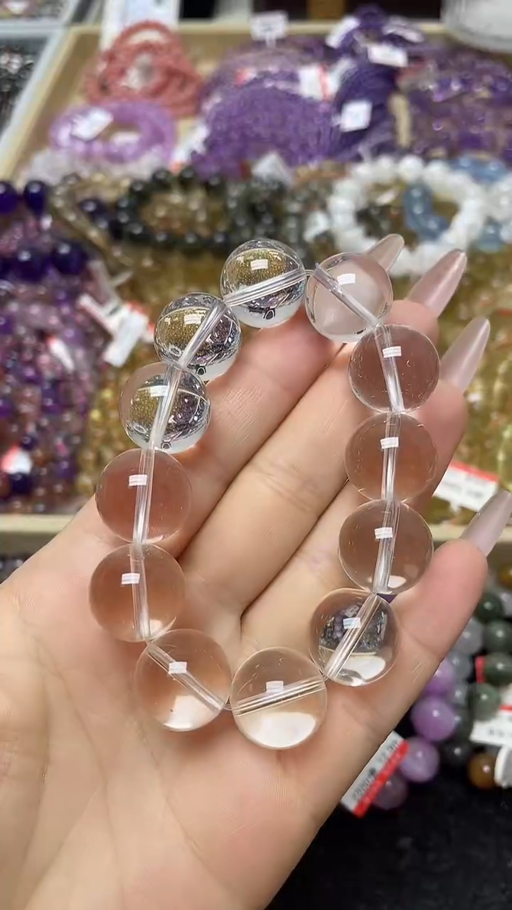 水晶手链未镶嵌白水晶16+