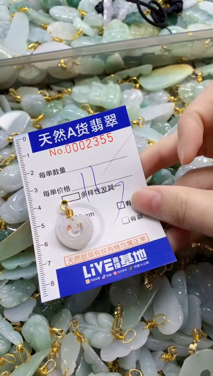 颈饰未镶嵌翡翠天然A货翡翠