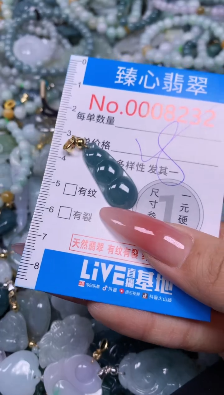 【闪购商品】翡翠颈饰未镶嵌含绳0008232