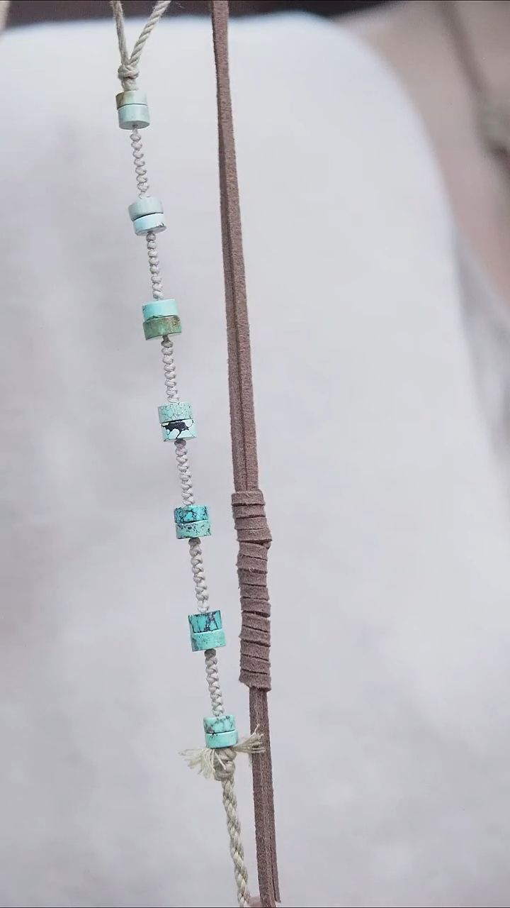 琥珀颈饰未镶嵌吊坠绳