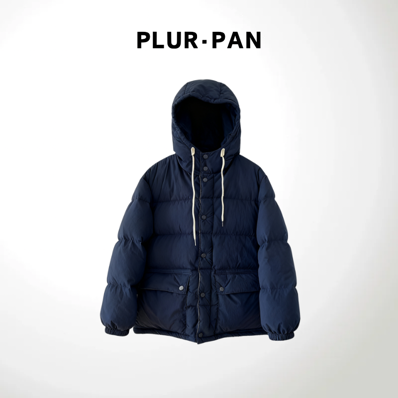 PLUR·PAN纯色潮流百搭休闲羽绒服