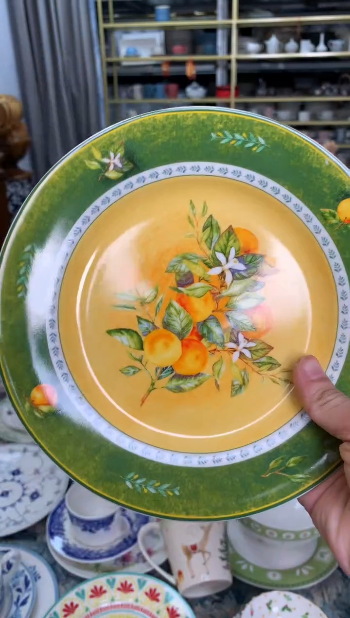 【闪购商品】瓷片陶瓷原单CC185餐具1个8寸