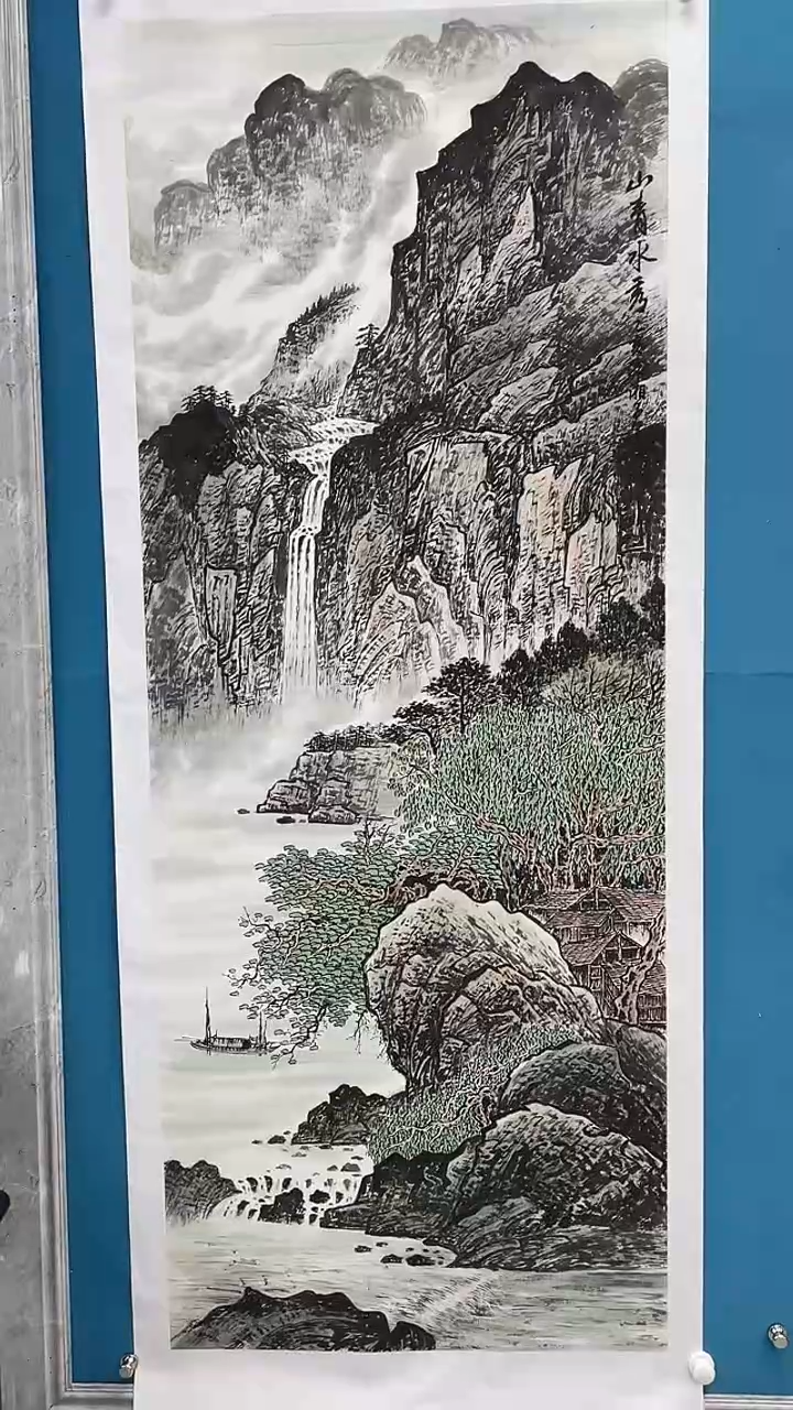 国画闪电购邓志标绘画33
