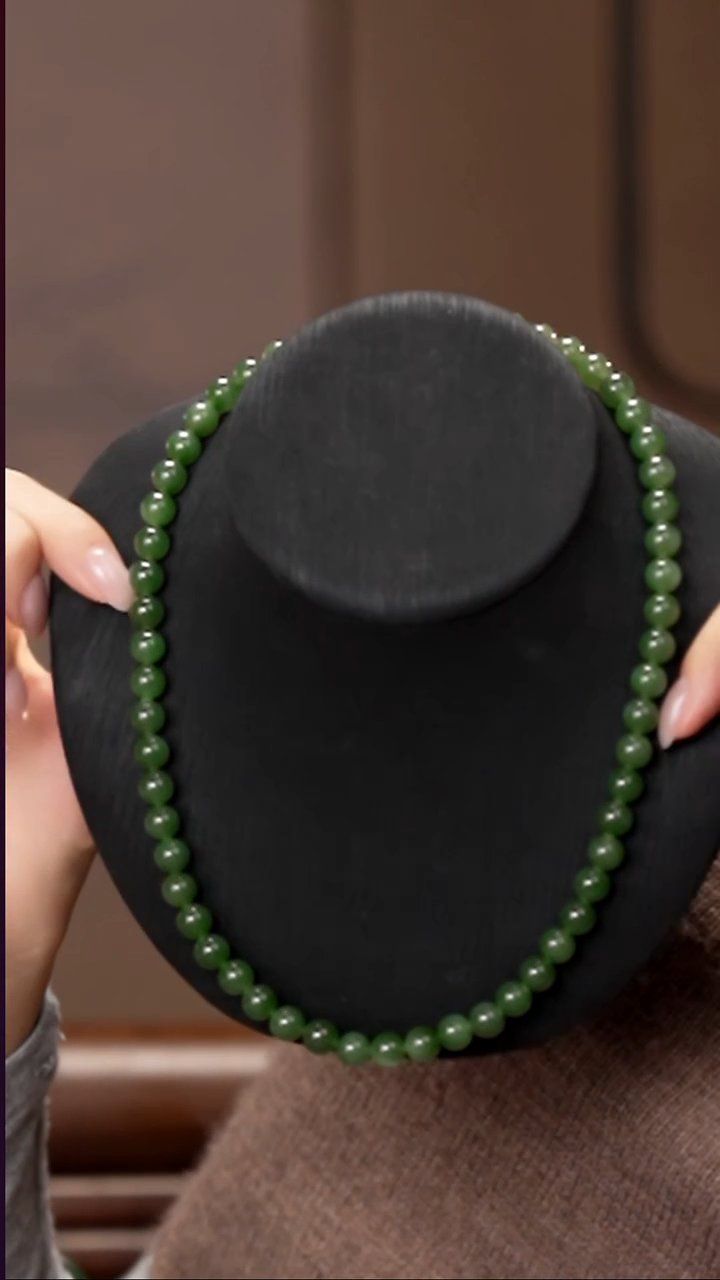 项链未镶嵌和田玉（碧玉） 工厂抛货 不退不换 多样性发其1
