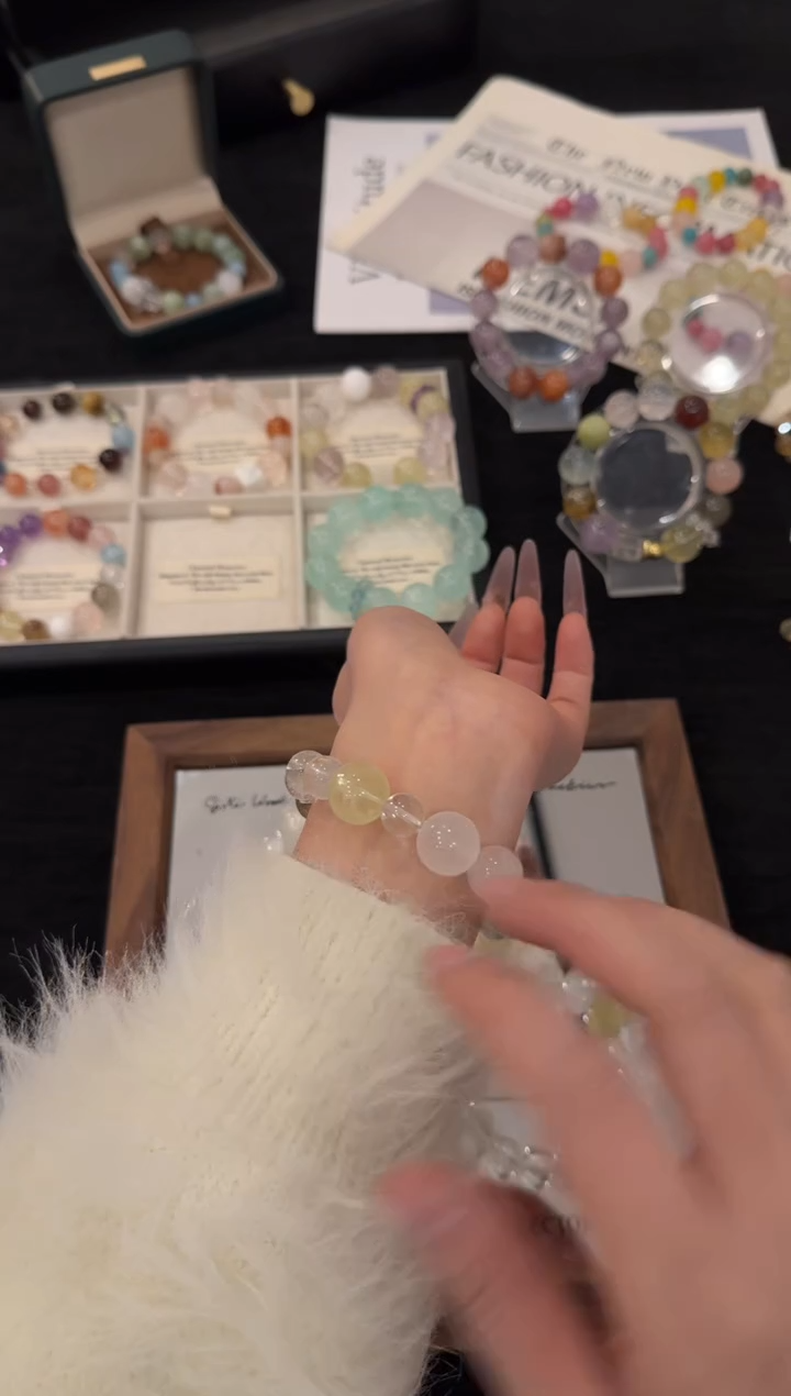 未镶嵌手链水晶白阿赛多宝x3452