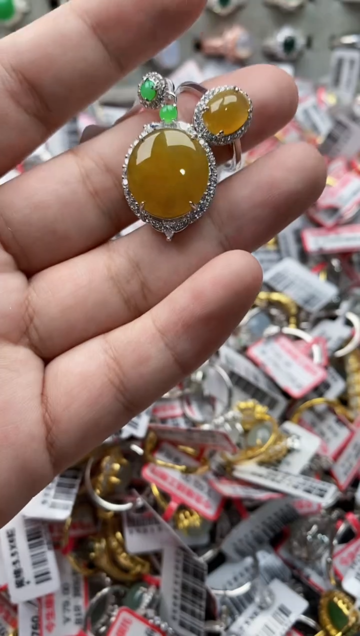 【闪购商品】翡翠戒指银S925镶嵌222222---2