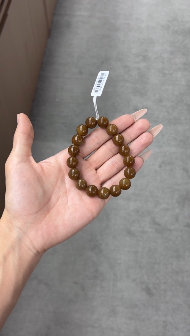未镶嵌手串和田玉若羌微色差卡12
