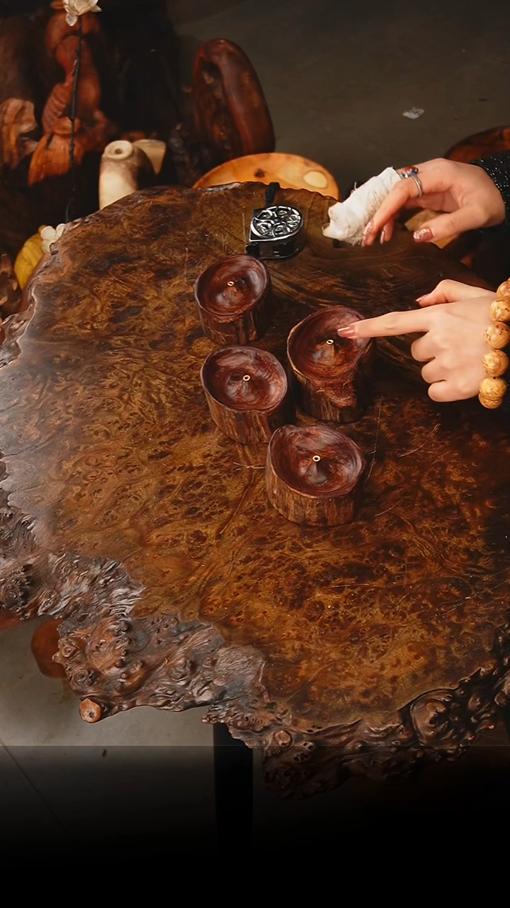 老叶木作木制品越黄香插一个