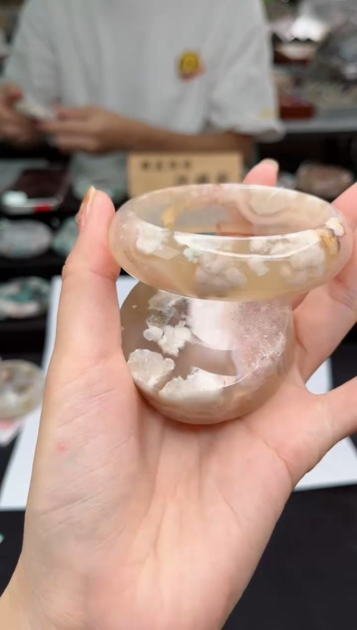 【闪购商品】石英质玉手镯未镶嵌56圈口（赠品镯心）3131292