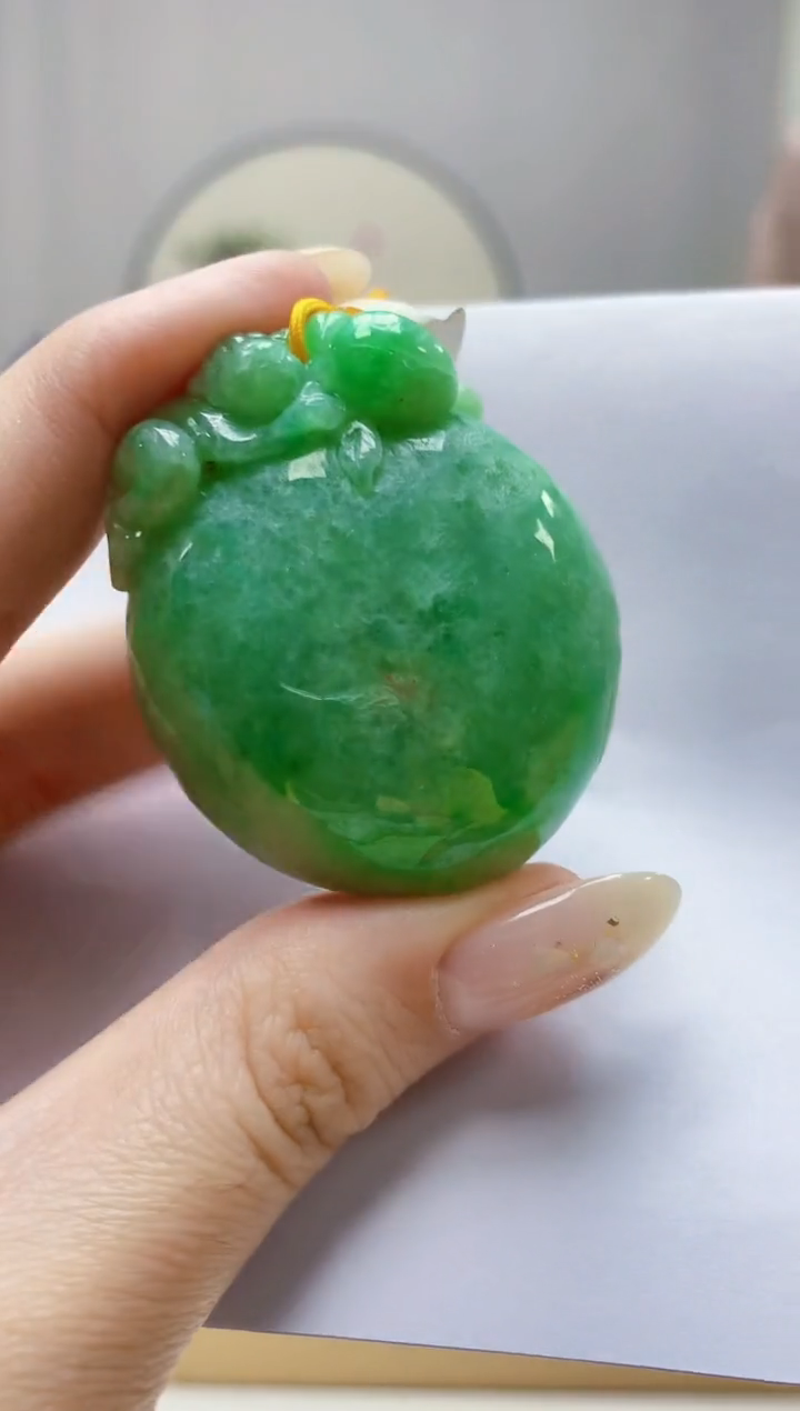 未镶嵌定制翡翠4812jw-毛货挂件21