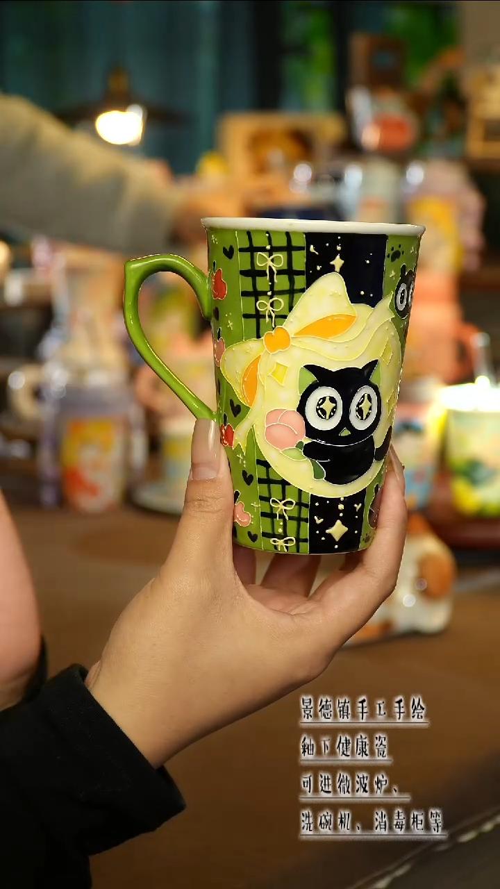 景德镇陶瓷手工手绘&A446