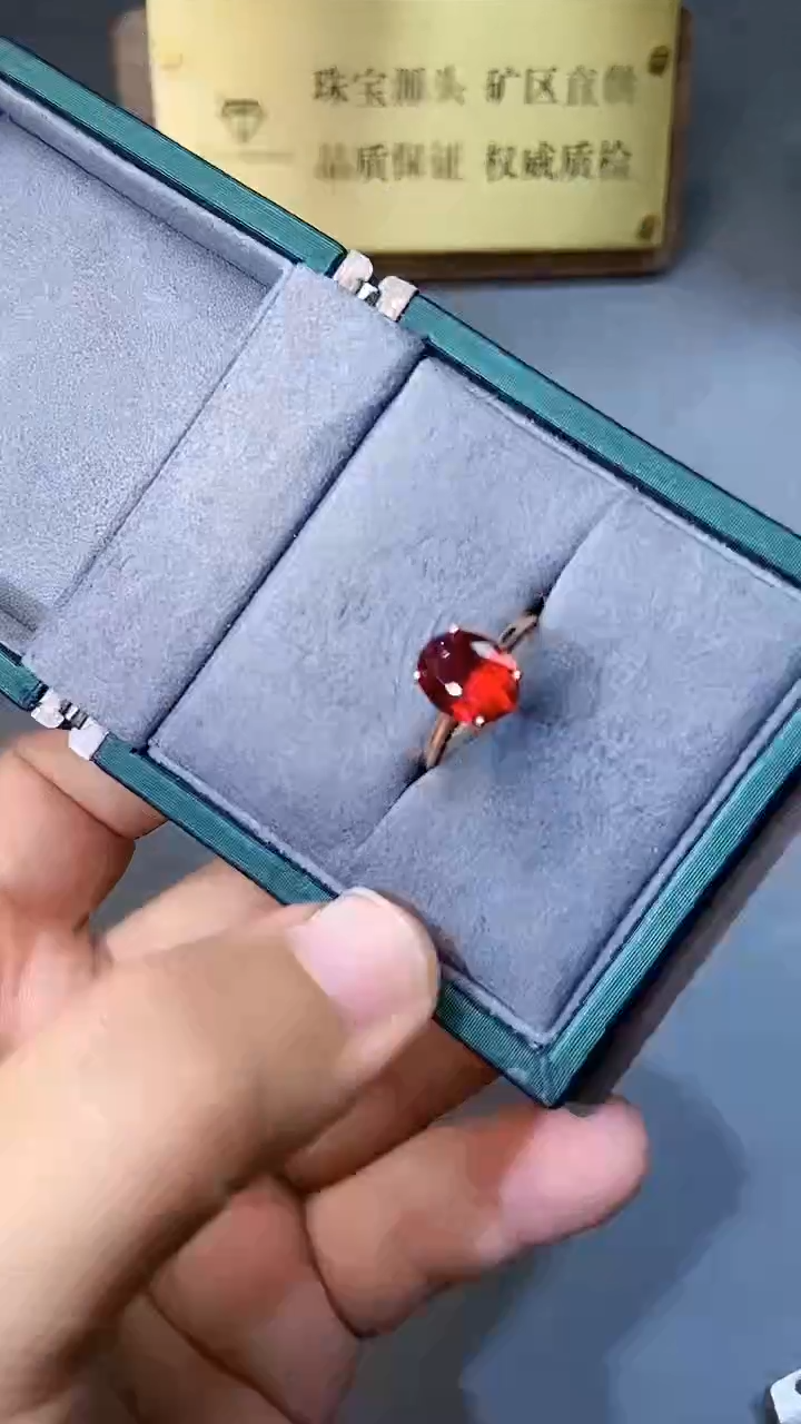 【闪购商品】红宝石戒指银S925镶嵌354