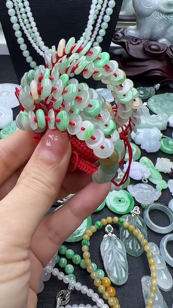 未镶嵌手串翡翠小孩平安扣多样性发其一