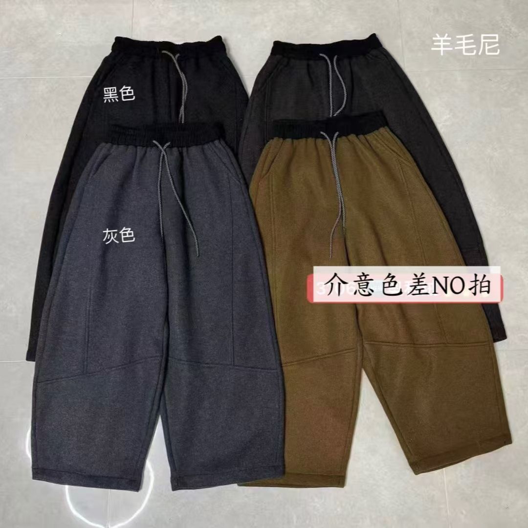 JLL#3106 FL 日系YR毛尼休闲裤-加绒-奥粒绒 12-28