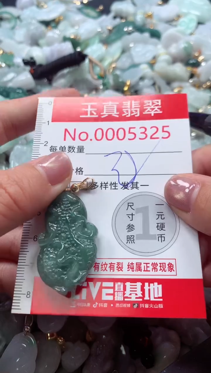 吊坠(不含链)未镶嵌翡翠5325