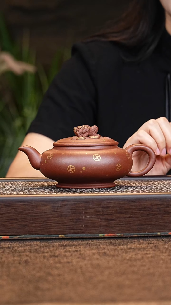 茶壶紫砂小鱼PHD底槽清 金蟾 320cc