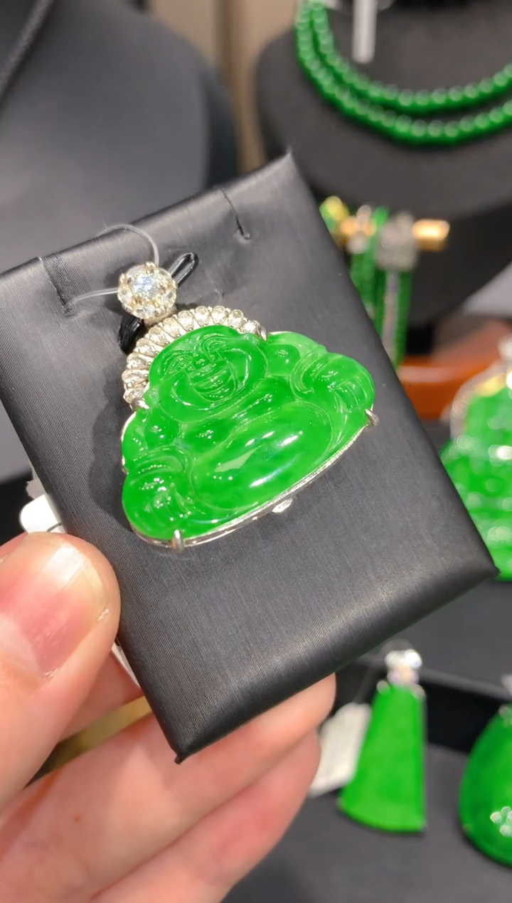 颈饰银S925镶嵌翡翠16一季