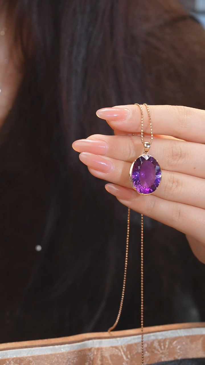 【闪购商品】水晶吊坠不含链18K金镶嵌（19ct）@@S1260