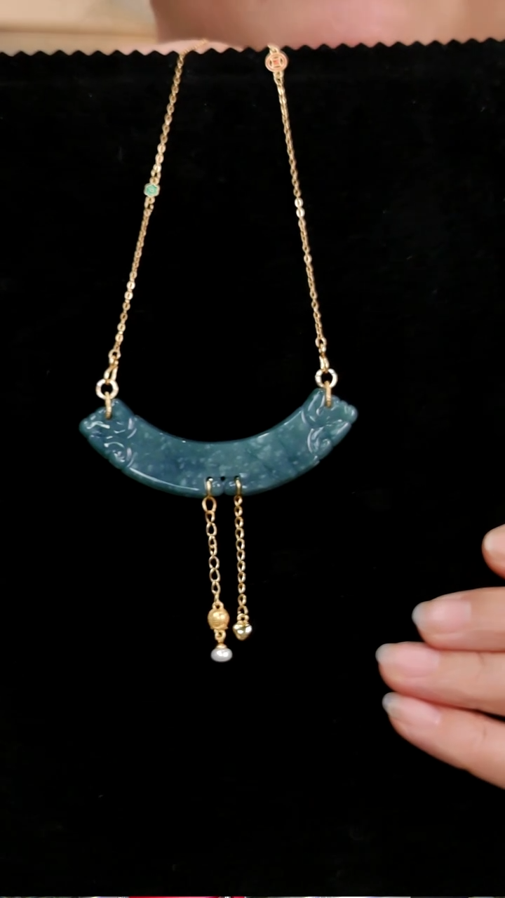 颈饰未镶嵌翡翠国风