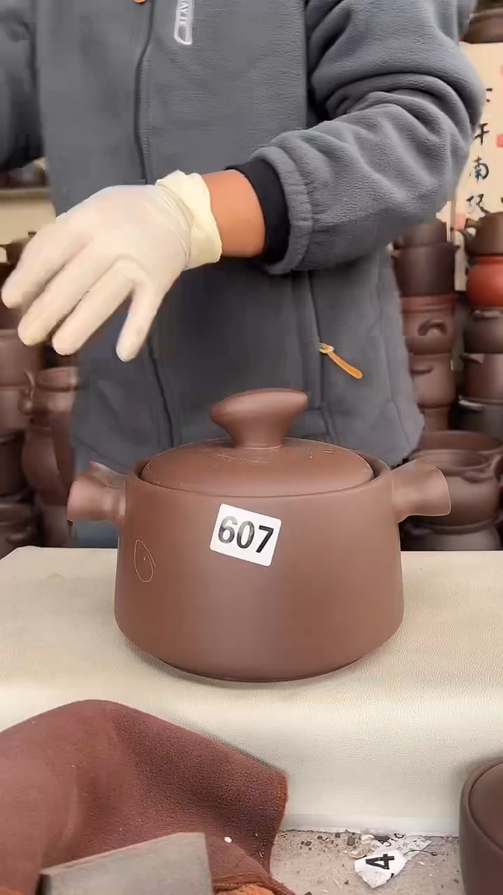 宜兴紫砂3升元宝款607